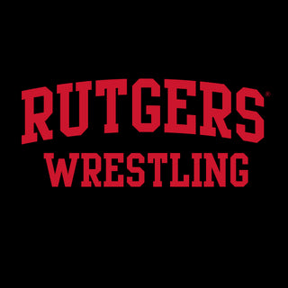 Rutgers Scarlet Knights Arch Logo Softball Hoodie - Black