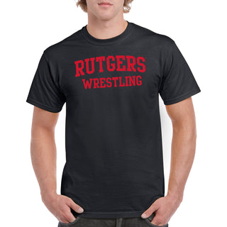 Rutgers Scarlet Knights Arch Logo Wrestling T-Shirt - Black