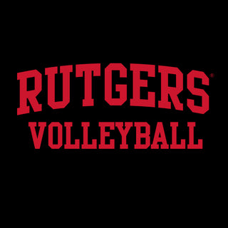 Rutgers Scarlet Knights Arch Logo Volleyball Hoodie - Black