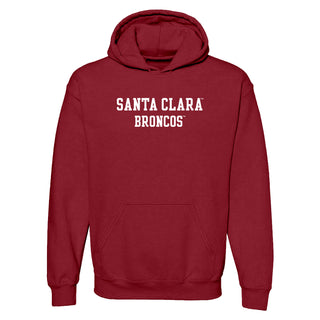 Santa Clara Broncos Basic Block Hoodie - Cardinal