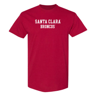 Santa Clara Broncos Basic Block T-Shirt - Cardinal