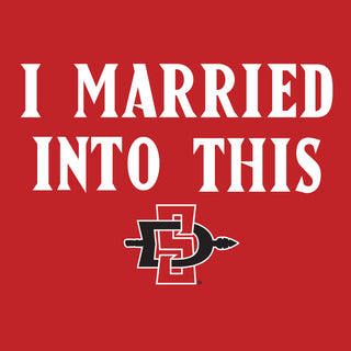 San Diego State Aztecs I Married Into This T-Shirt - Red