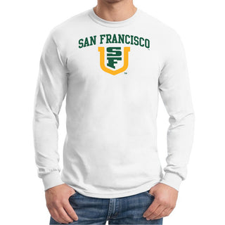 San Francisco Dons Arch Logo Long Sleeve T-Shirt