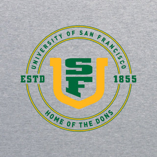 San Francisco Dons 1855 Shield Logo Hoodie - Sport Grey