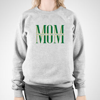 San Francisco Dons Classic Mom Crewneck Sweatshirt - Sport Grey