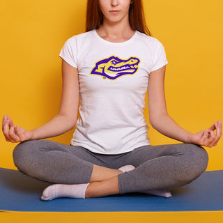 San Francisco State University Gators Primary Logo Women's T-Shirt - White