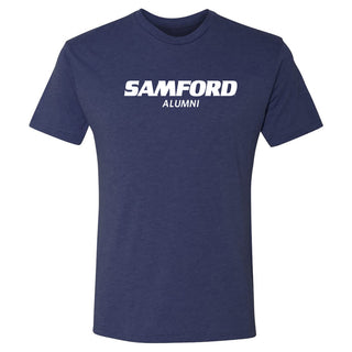 Samford Alumni Block NLA Triblend T-Shirt - Vintage Navy