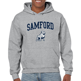 Samford Arch Logo Hoodie - Sport Grey