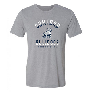 Samford Division Arch Triblend T-Shirt - Athletic Grey