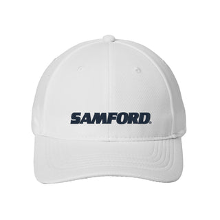 Samford Wordmark EMB Racermesh Hat - White