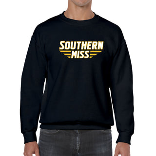 Southern Mississippi Basic Block Crewneck - Black