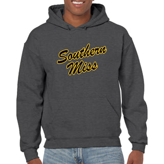 Southern Mississippi Script Logo Hoodie - Dark Heather