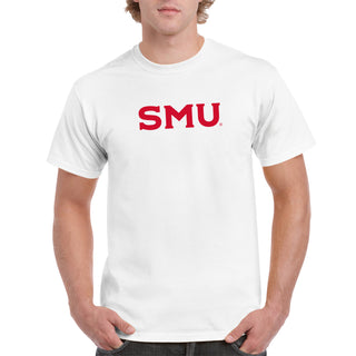 Southern Methodist University Mustangs Basic Block T-Shirt - White
