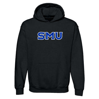 Southern Methodist University Mustangs Basic Block Outline Hoodie - Black