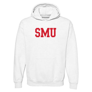 Southern Methodist University Mustangs Basic Block Hoodie - White