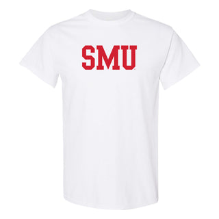 Southern Methodist University Mustangs Basic Block T-Shirt - White