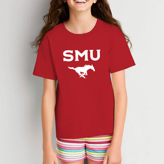 Southern Methodist University Mustangs Arch Logo Youth T-Shirt