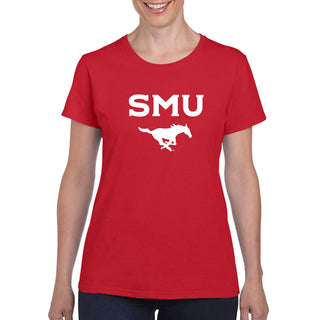 Southern Methodist University Mustangs Arch Logo Women's T-Shirt