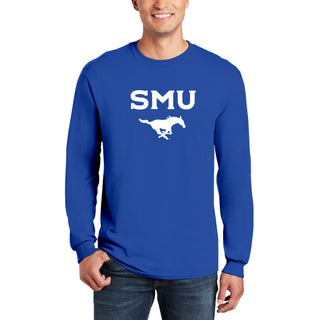 Southern Methodist University Mustangs Arch Logo Long Sleeve T-Shirt