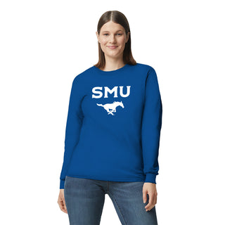 Southern Methodist University Mustangs Arch Logo Long Sleeve T-Shirt