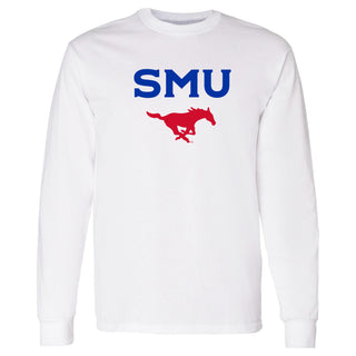 Southern Methodist University Mustangs Arch Logo Long Sleeve T-Shirt