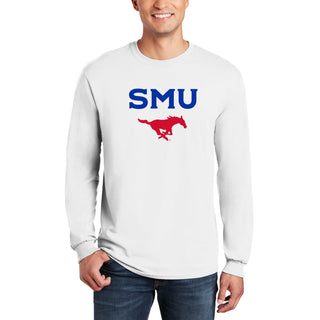 Southern Methodist University Mustangs Arch Logo Long Sleeve T-Shirt