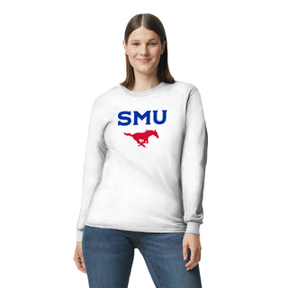 Southern Methodist University Mustangs Arch Logo Long Sleeve T-Shirt