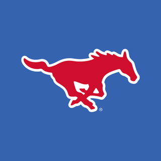 SMU Mustangs Front Back Print Hoodie - Royal