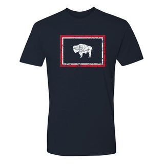 Wyoming State Flag NLA T-Shirt - Midnight Navy