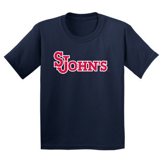 St John's University Red Storm Primary Logo Youth T-Shirt - Navy