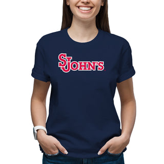 St John's University Red Storm Primary Logo T-Shirt - Navy