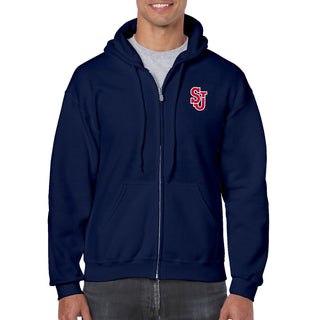 St. John's Primary Logo LC Full-Zip Sweatshirt - Navy