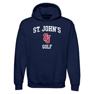 St John's Red Storm Arch Logo Golf Hoodie - Navy