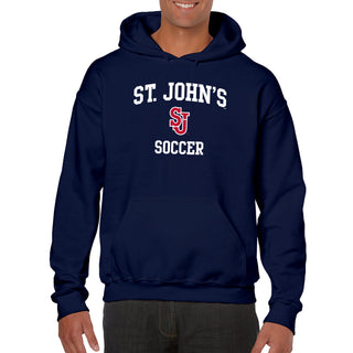 St John's Red Storm Arch Logo Soccer Hoodie - Navy