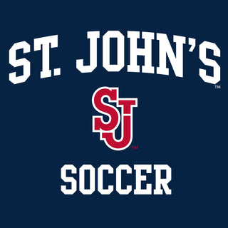 St John's Red Storm Arch Logo Soccer Hoodie - Navy