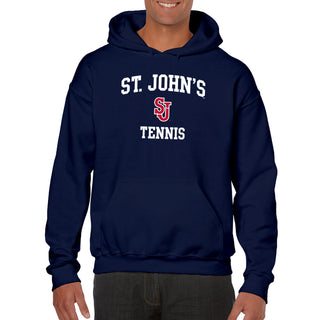 St John's Red Storm Arch Logo Tennis Hoodie - Navy