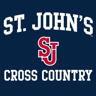 St John's Red Storm Arch Logo Cross Country Hoodie - Navy