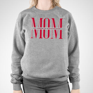 St John's Red Storm Classic Mom Crewneck - Sport Grey