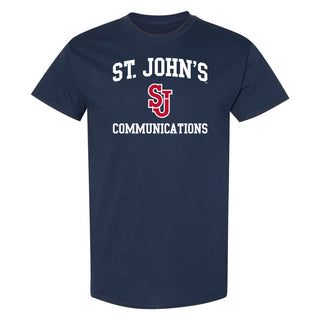 St John's Red Storm Arch Logo Communication T-Shirt - Navy