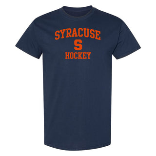 Syracuse Orange Arch Logo Hockey T-Shirt - Navy