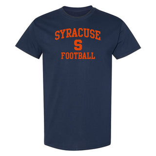 Syracuse Orange Arch Logo Football T-Shirt - Navy