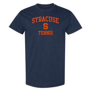 Syracuse Orange Arch Logo Tennis T-Shirt - Navy