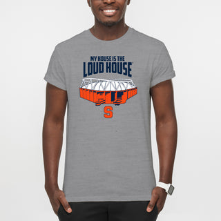 Syracuse Orange My House is the Loud House T-Shirt - Sport Grey