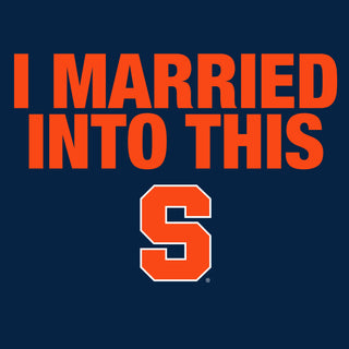 Syracuse Orange I Married Into This Women's T-Shirt - Navy