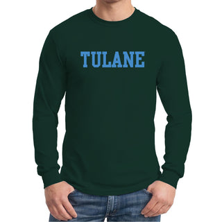 Tulane University Green Wave Basic Block Long Sleeve - Forest