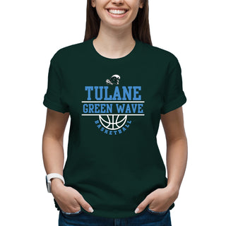 Tulane Green Wave Basketball Peak T-Shirt - Forest