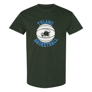 Tulane Green Wave Basketball Circle Logo T-Shirt - Forest