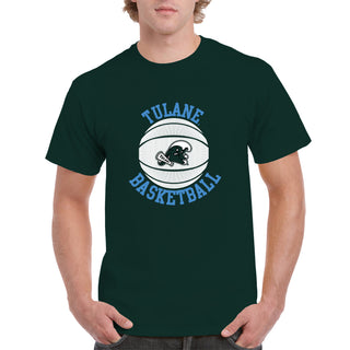 Tulane Green Wave Basketball Circle Logo T-Shirt - Forest