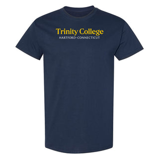 Trinity College Bantams Basic Block Cotton Short Sleeve T Shirt - Navy