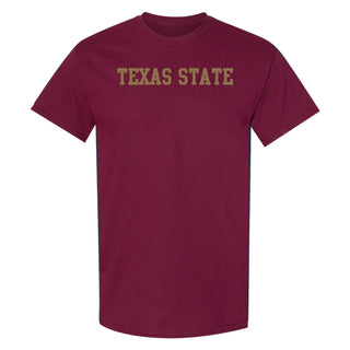 Texas State Bobcats Basic Block T-Shirt - Maroon